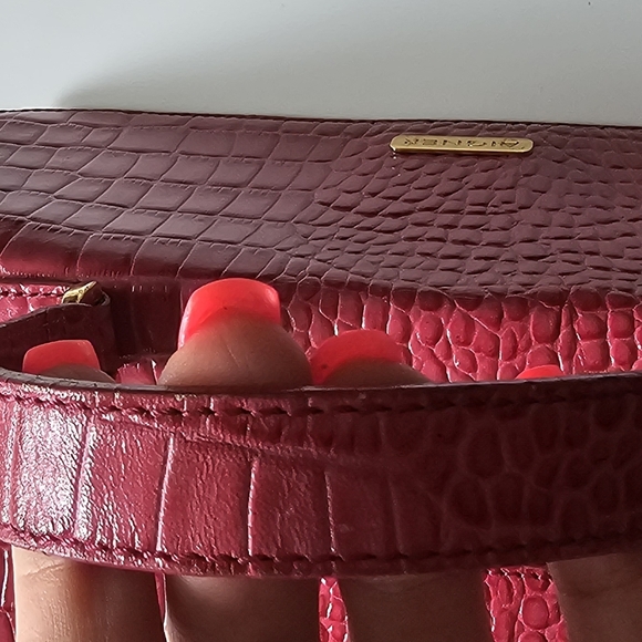 Etienne Aigner Genuine Leather Crocodile Satchel Vintage Handbag - Picture 11 of 14